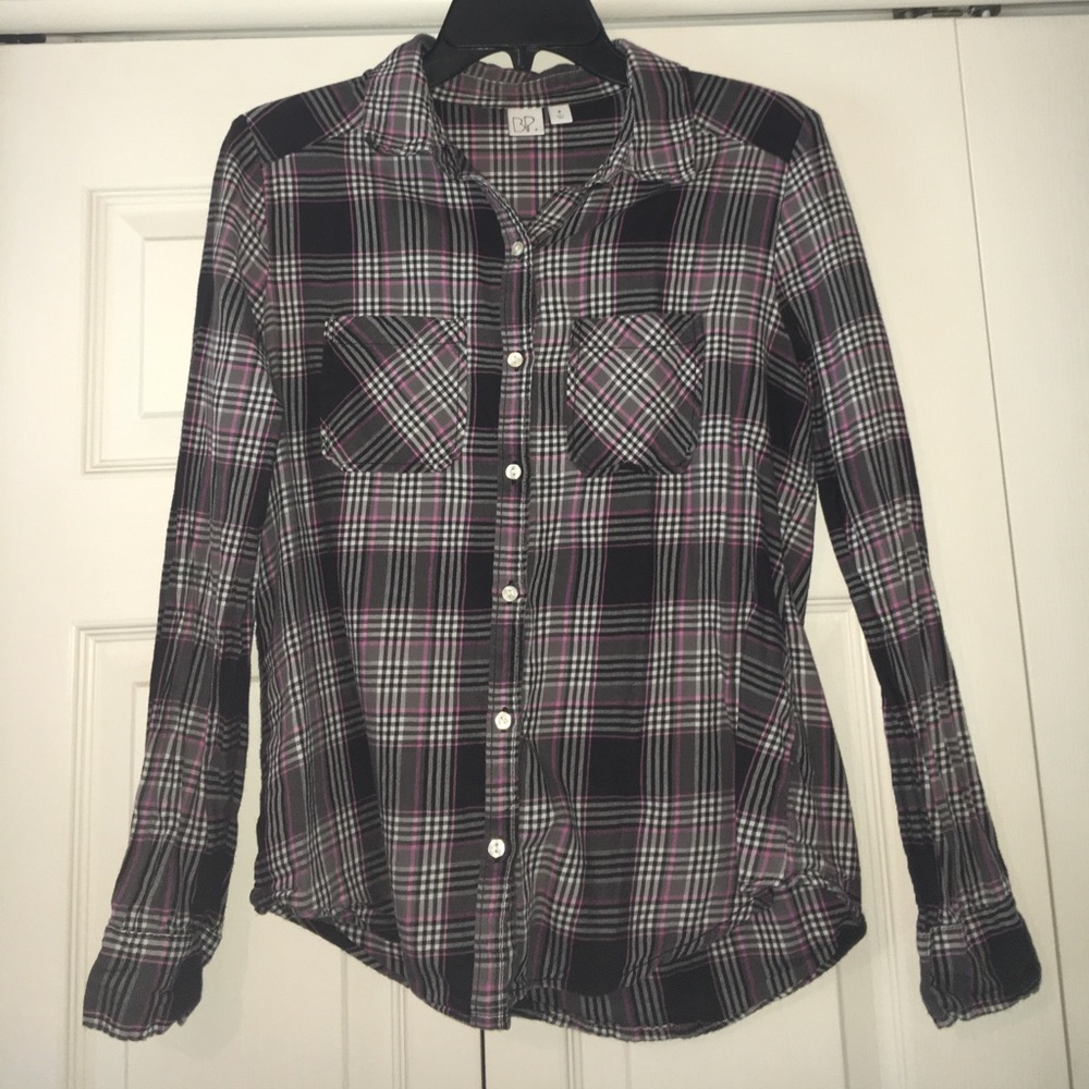 Plaid button shirt