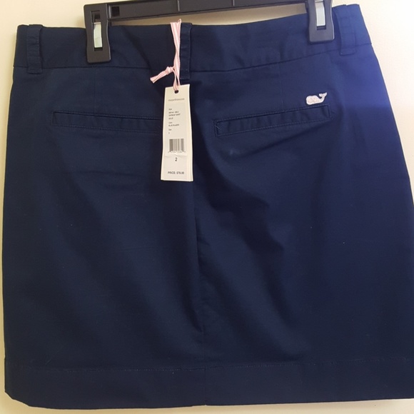 Vineyard Vines Navy Dayboat Skirt Size 2 - Picture 2 of 2