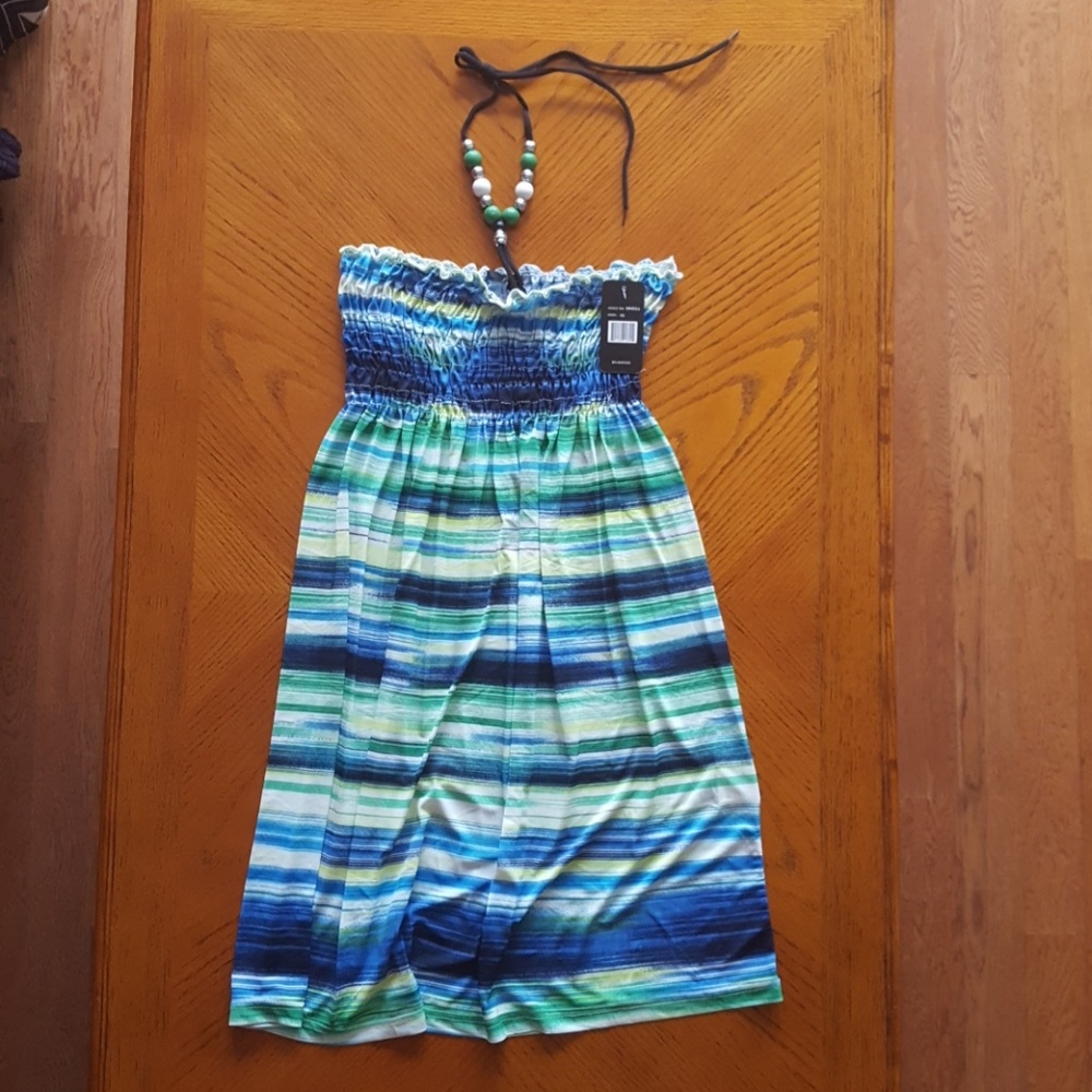 Striped Swimsuit Coverup