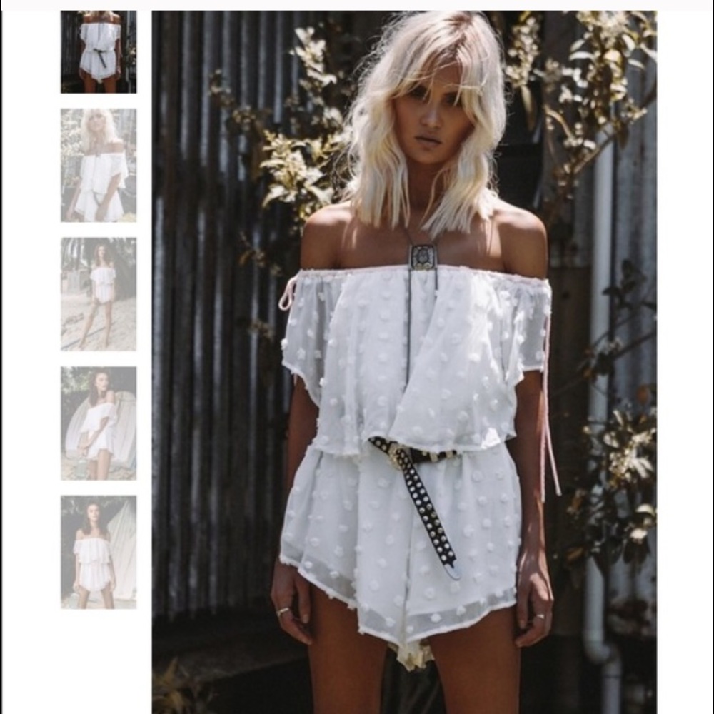 Sabo Skirt Bold Polka Dot Frill Playsuit