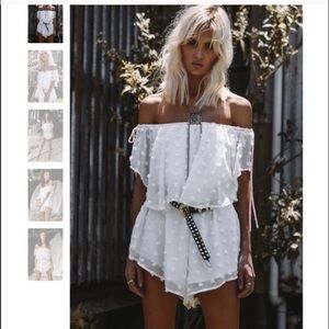 Sabo Skirt Bold Polka Dot Frill Playsuit