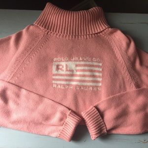 Vintage Ralph Lauren Pink Turtleneck