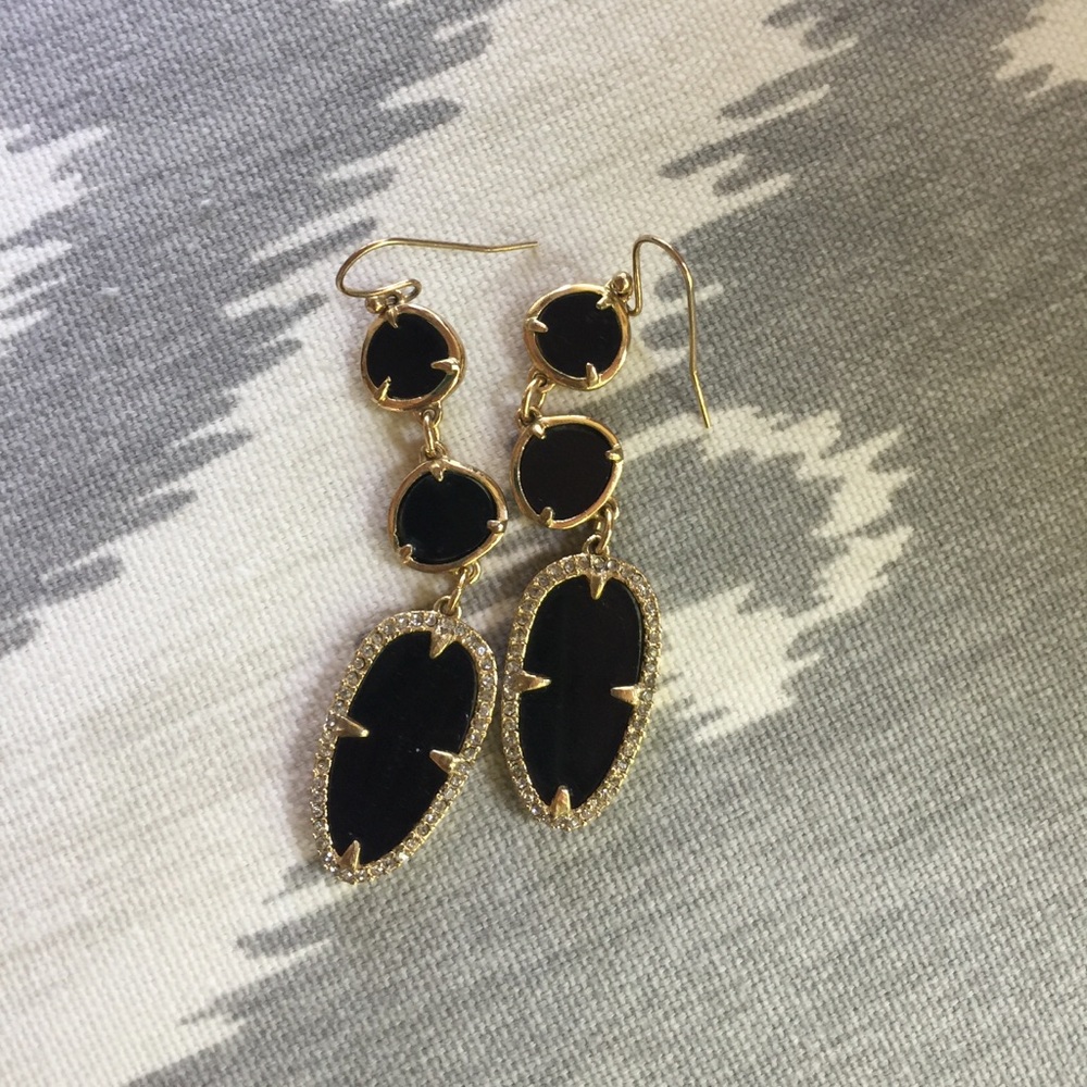 Stella and Dot Black Earrings