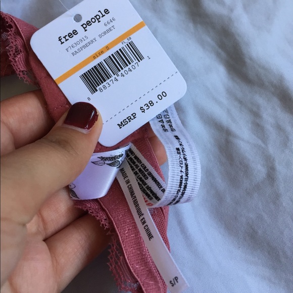 Free People Lace Galloon Halter Bralette - Picture 2 of 3