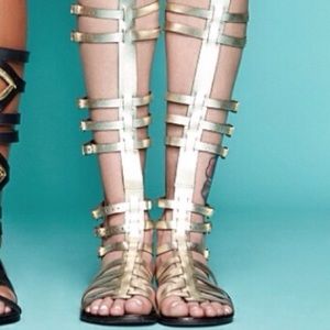 Gold Steve Madden Gladiator sandals