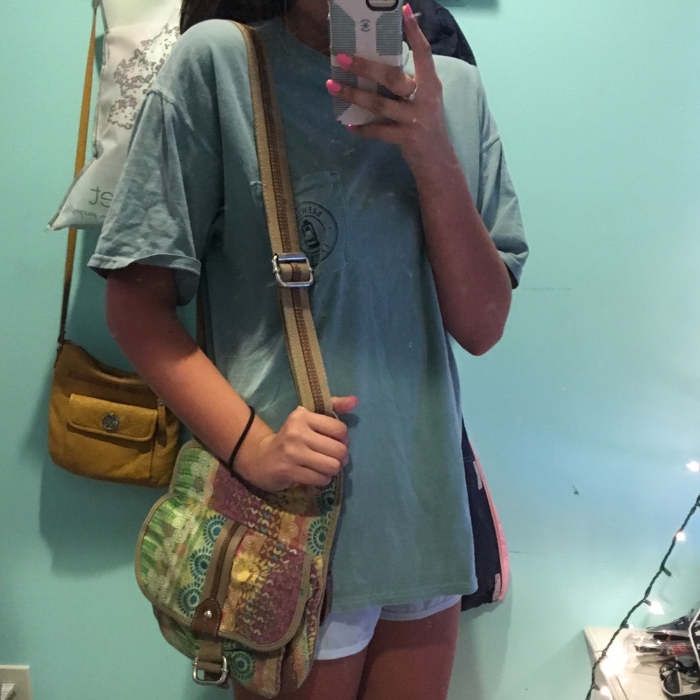 100% authentic fossil crossbody bag