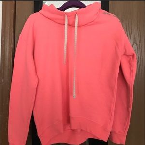 Buckle lounge cowl neck sweatshirt