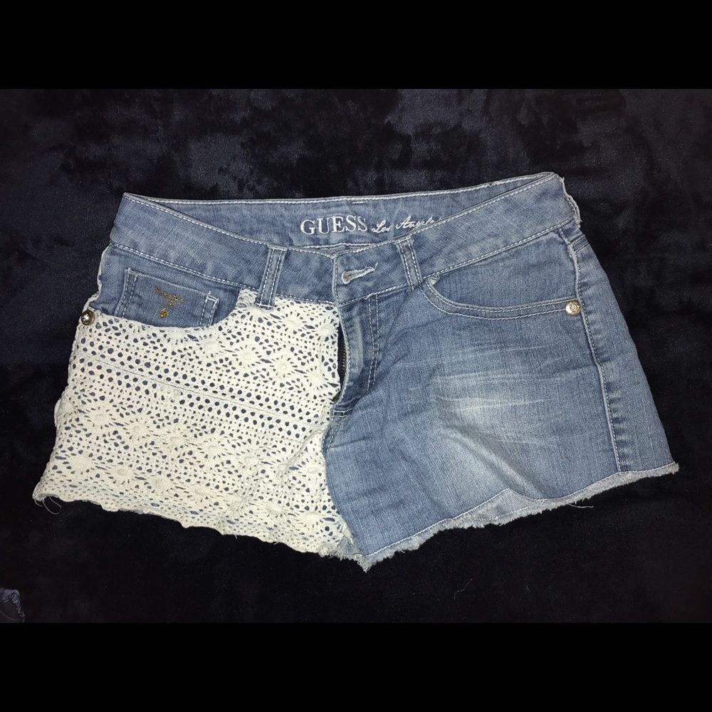 Jean shorts guess