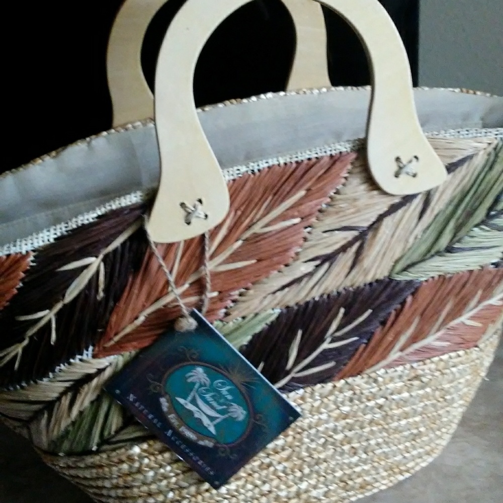 Handbag wicker bag, straw handbag