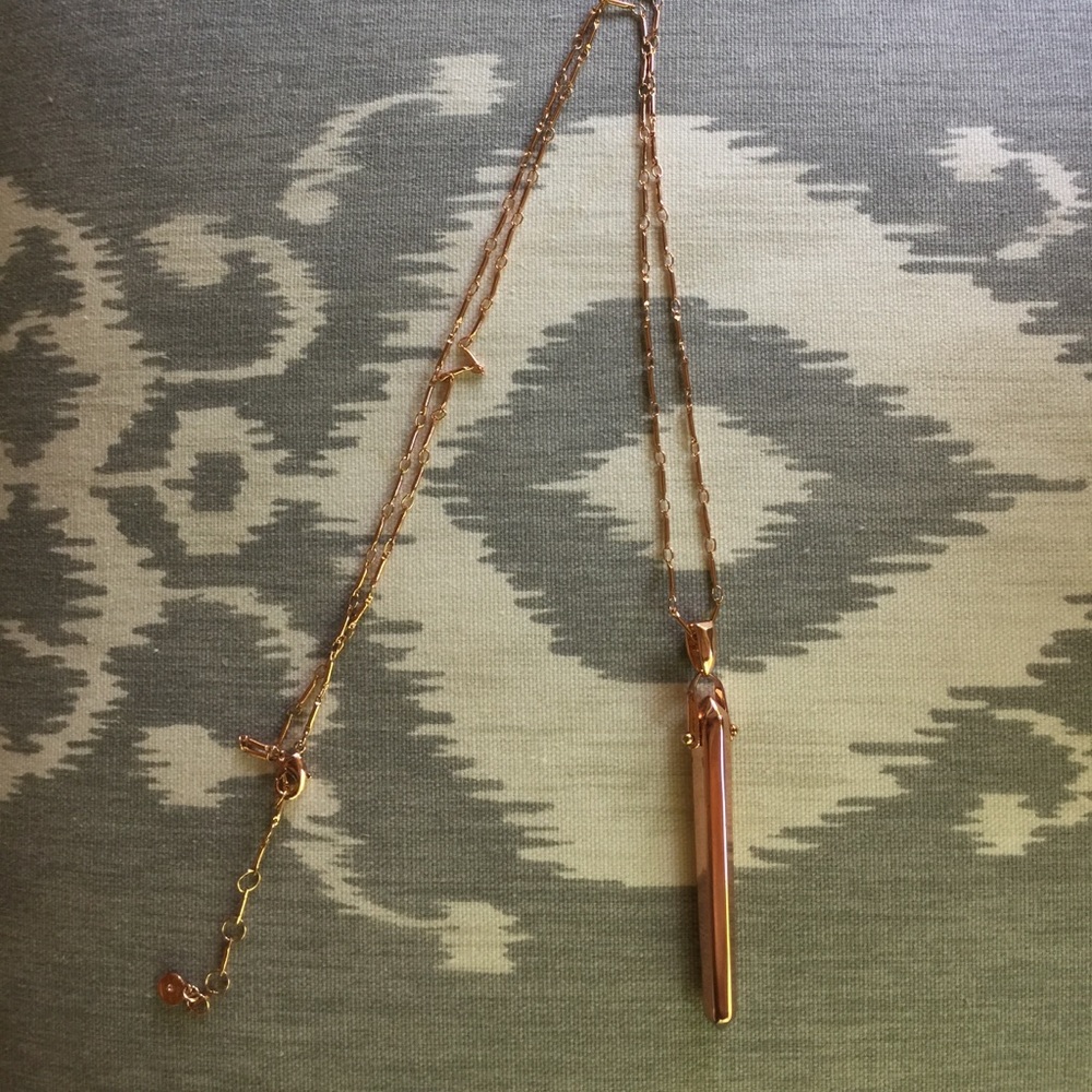 Rebel Pendant necklace Rose Gold by Stella and Dot