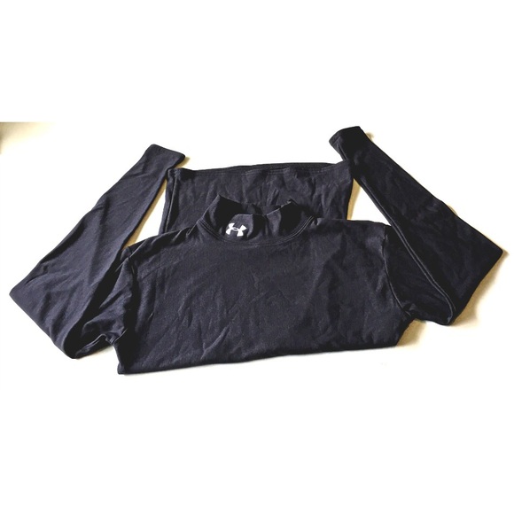 Under Armour Shirts - Men's Under Armour Black Base Layer Small Long slv Under Armour Shirts - Men's Under Armour Black Base Layer Small Long slv