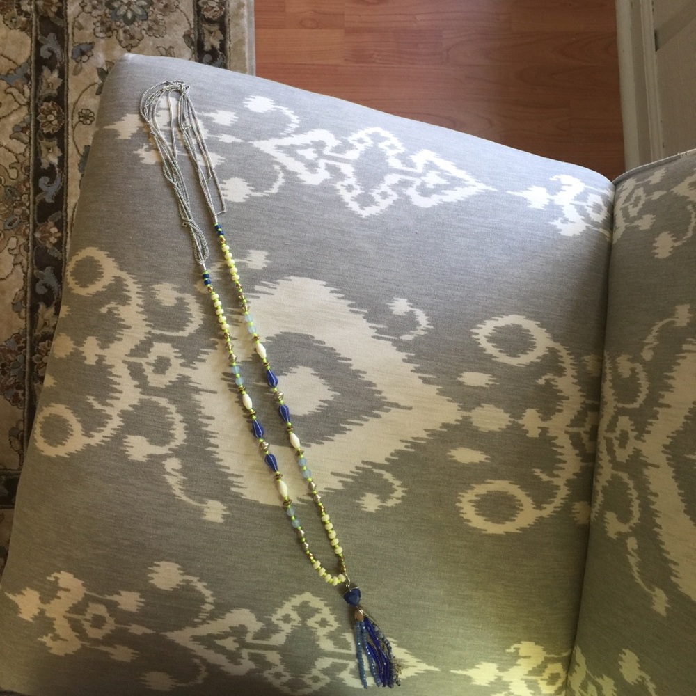 Blue Tassal Stella and Dot Necklace