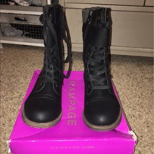 black boots