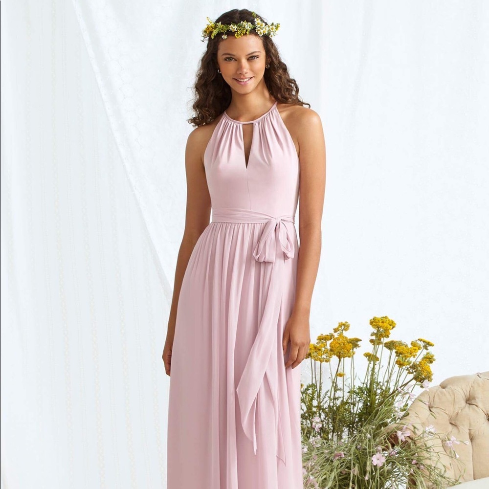 Social Bridesmaid dress. Color: blush. Size 6.