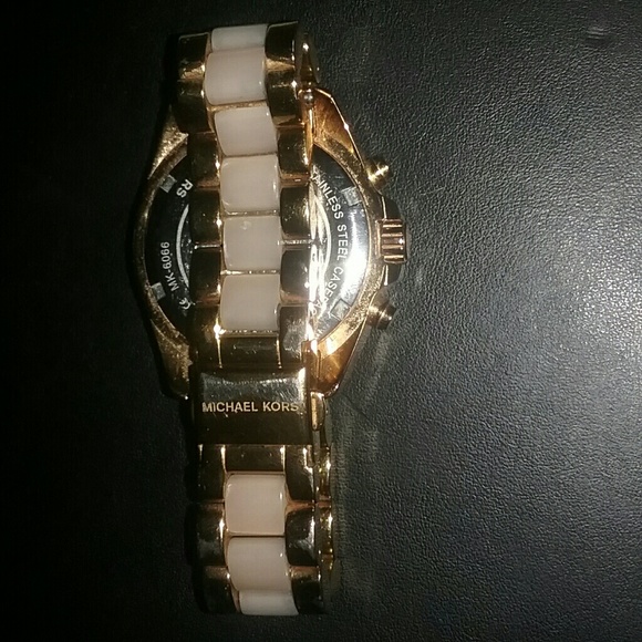 Michael Kors : two-tone rose gold / acetate watch main image 2