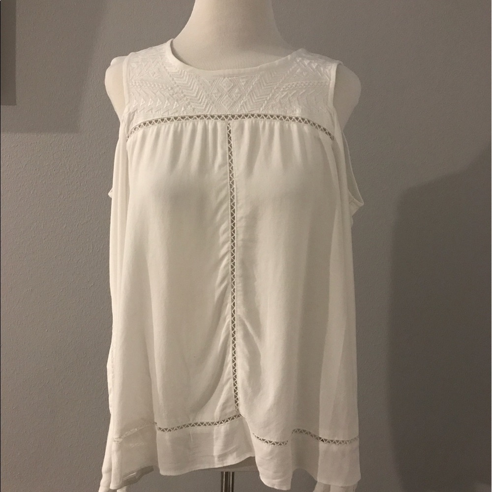 XOXO White Cold Shoulder Top