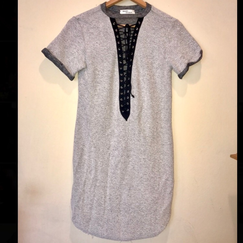 Million Bullpup lace up tshirt dress BRAND NEW