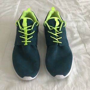 Green Suede Custom Nike Shoes