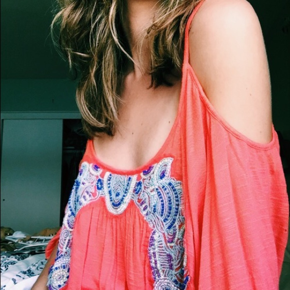 Free People Embellished Top