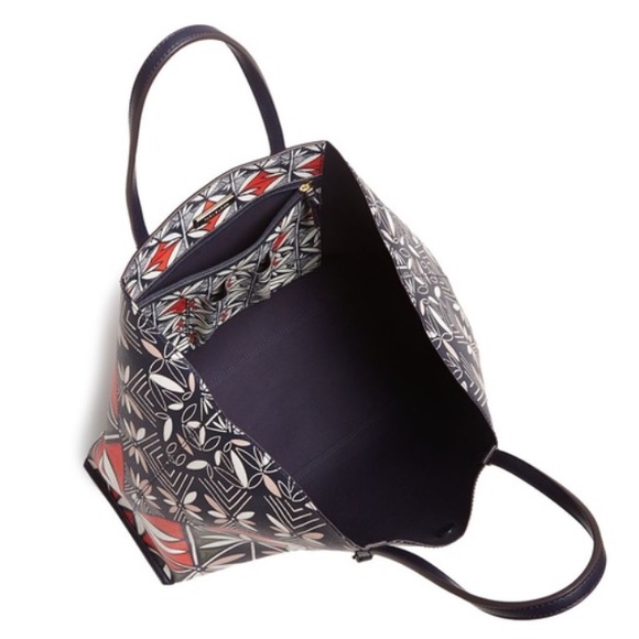 Tory Burch large Kerrington square tote in pottery - Picture 2 of 3