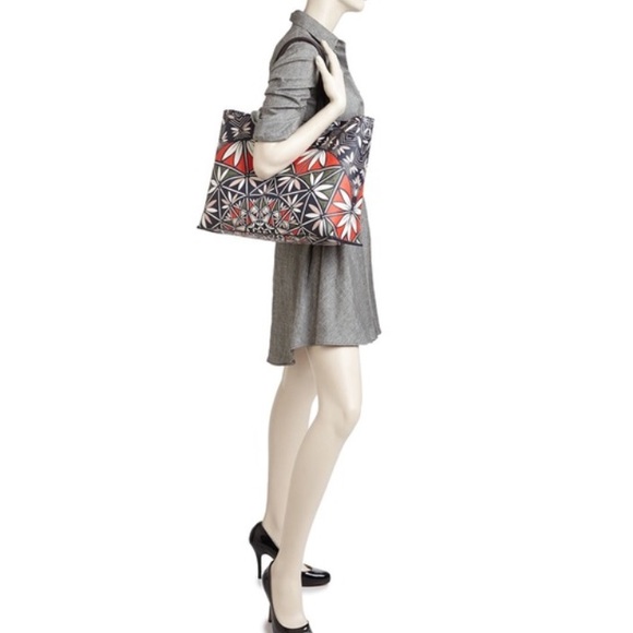 Tory Burch large Kerrington square tote in pottery - Picture 3 of 3