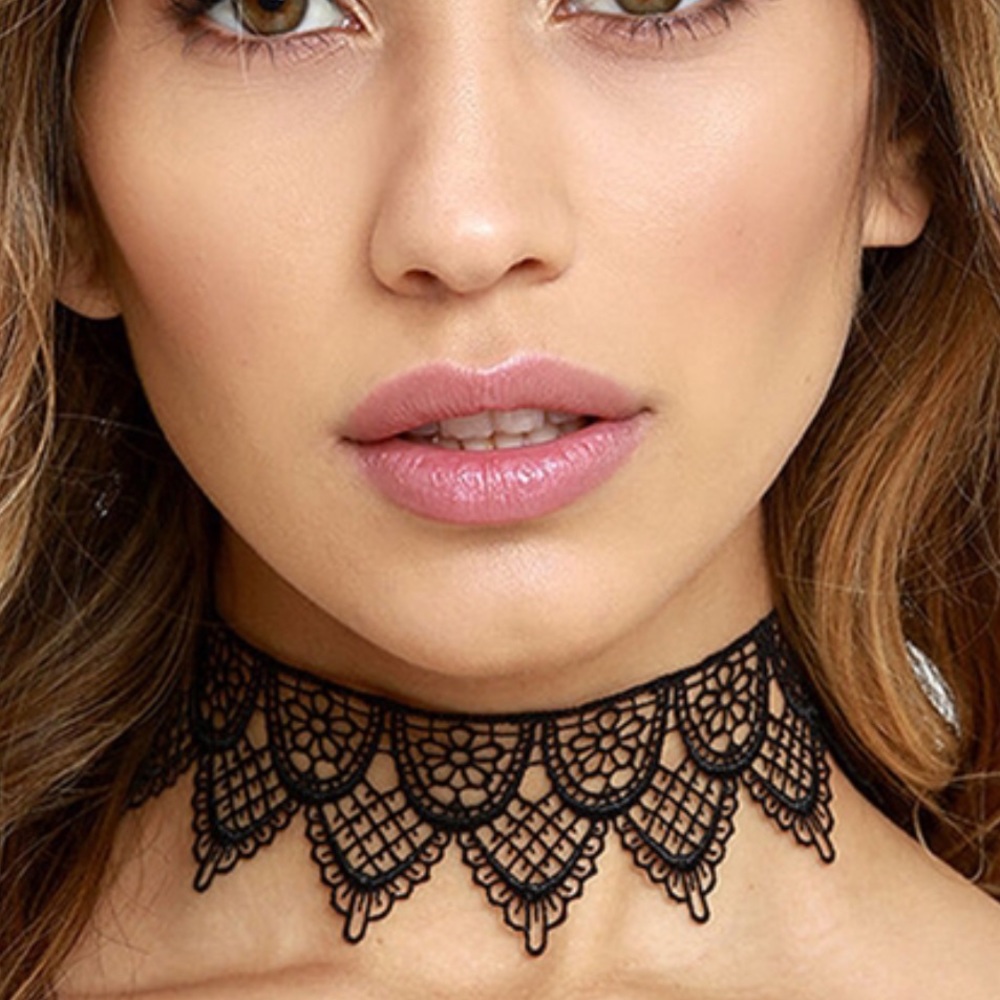 Black Lace Choker Necklace
