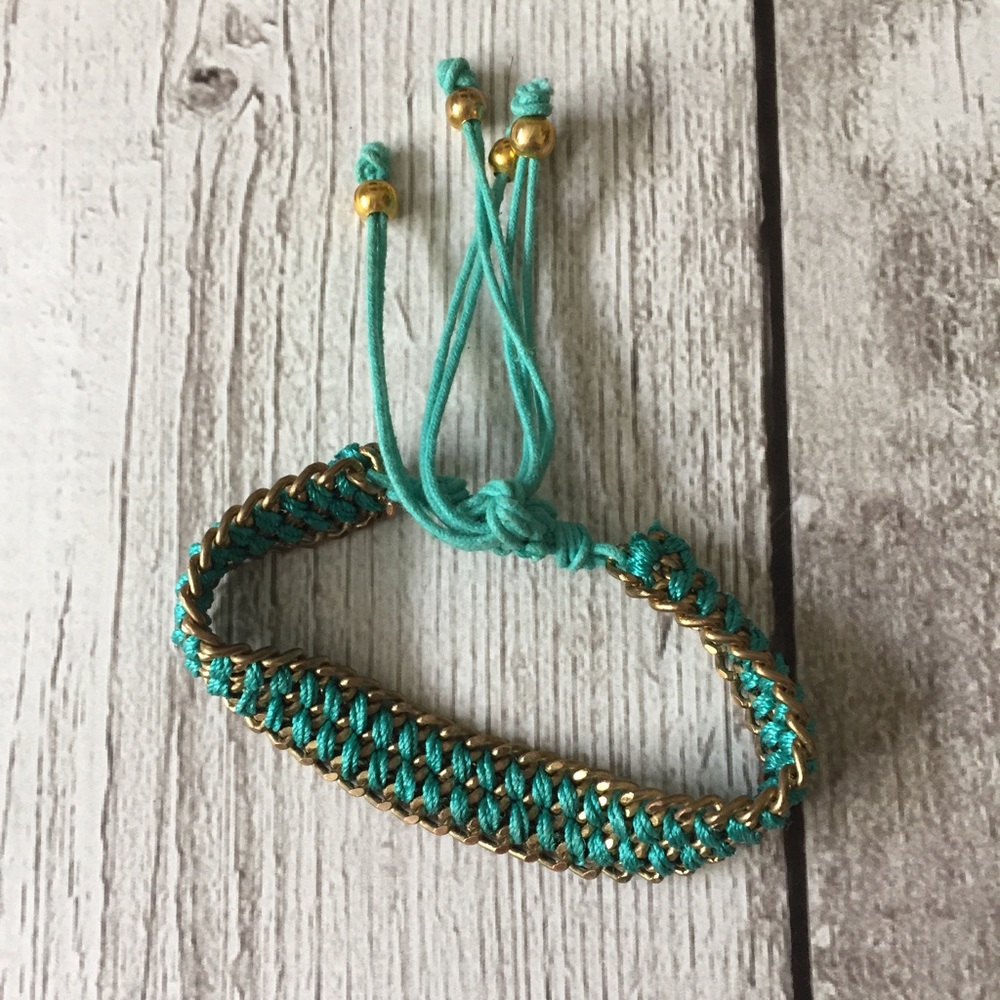 Turquoise friendship bracelet