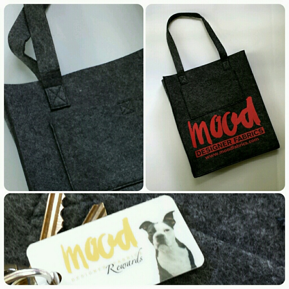 MOOD FABRICS Felt Tote Bag -NWOT