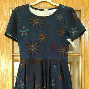 NWT Lularoe Amelia Navy