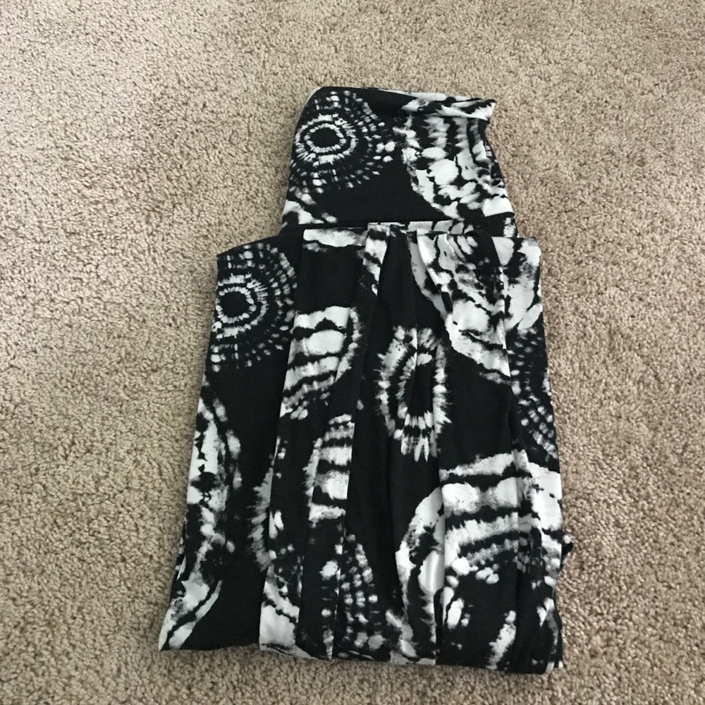 Tye-dye patterned maxi skirt