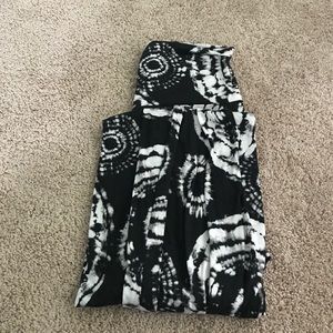 Tye-dye patterned maxi skirt