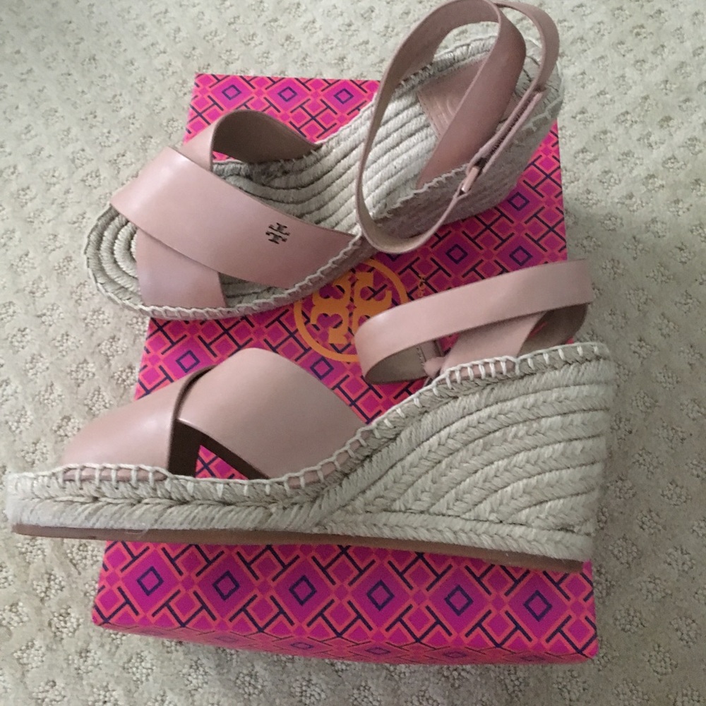 Tory Burch Bima Espadrille Wedge! On hold - Picture 2 of 7