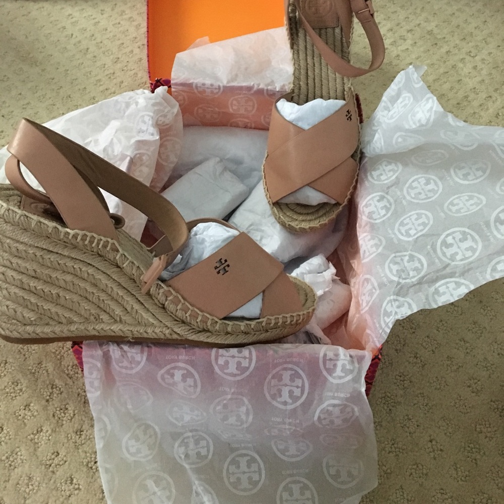 Tory Burch Bima Espadrille Wedge! On hold - Picture 4 of 7