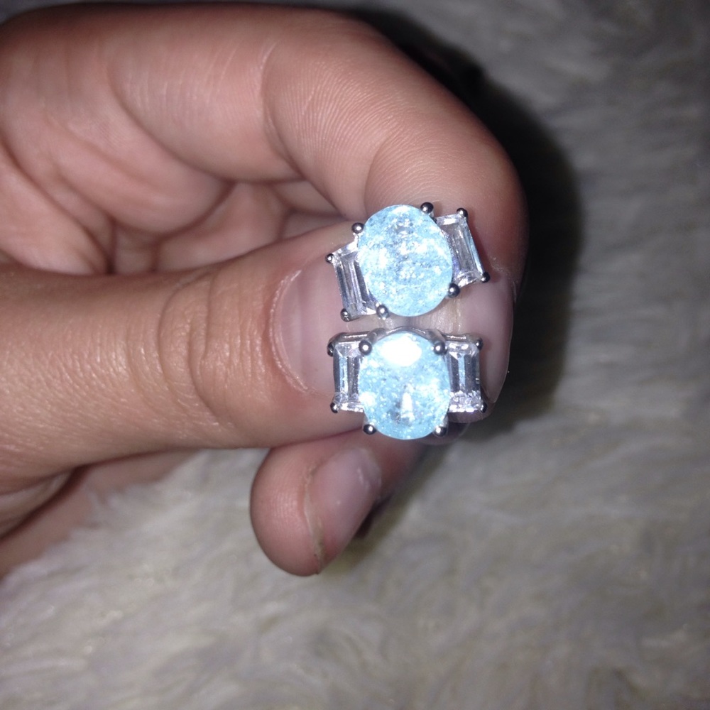 Blue earrings