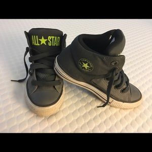 No tie converse high top