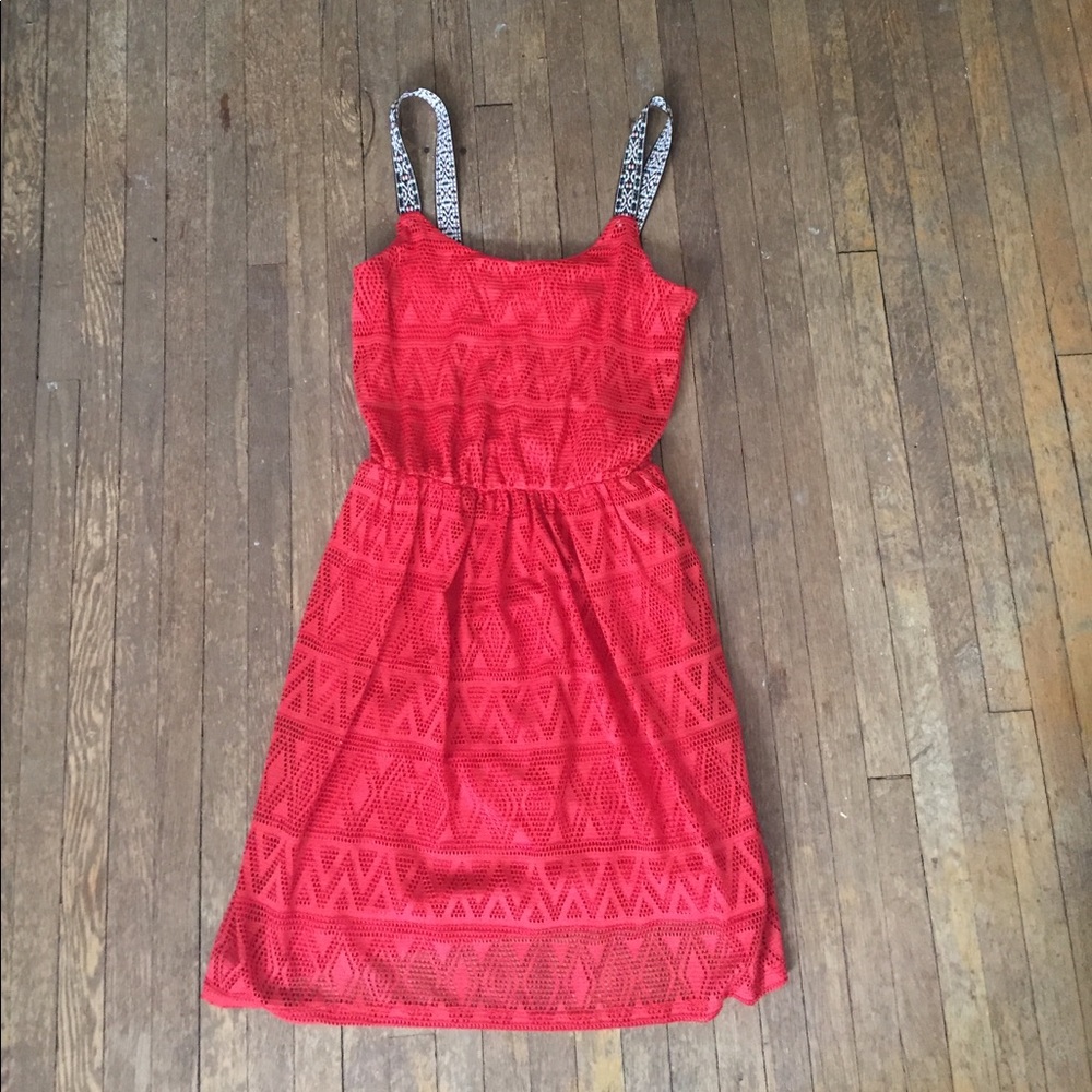 Red summer dress