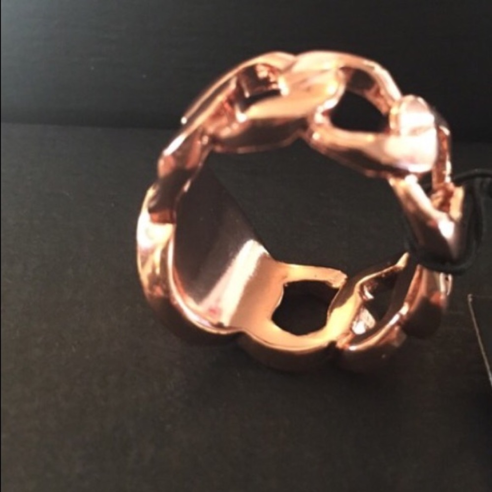 Marc by Marc Jacobs Rose Gold Chain Ring 7/8 - Picture 4 of 4
