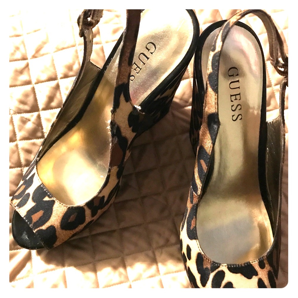 Guess  Leopard Wedges!!!