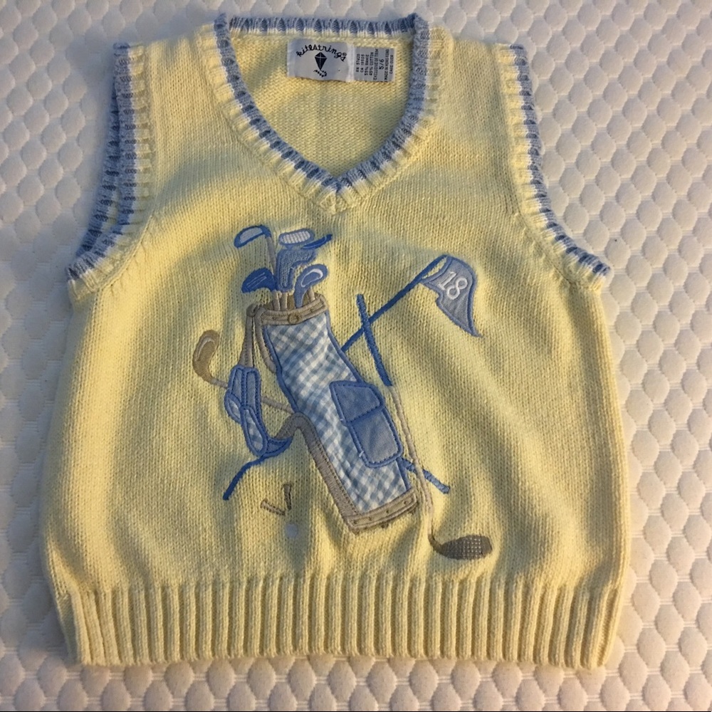 Yellow gold sweater vest