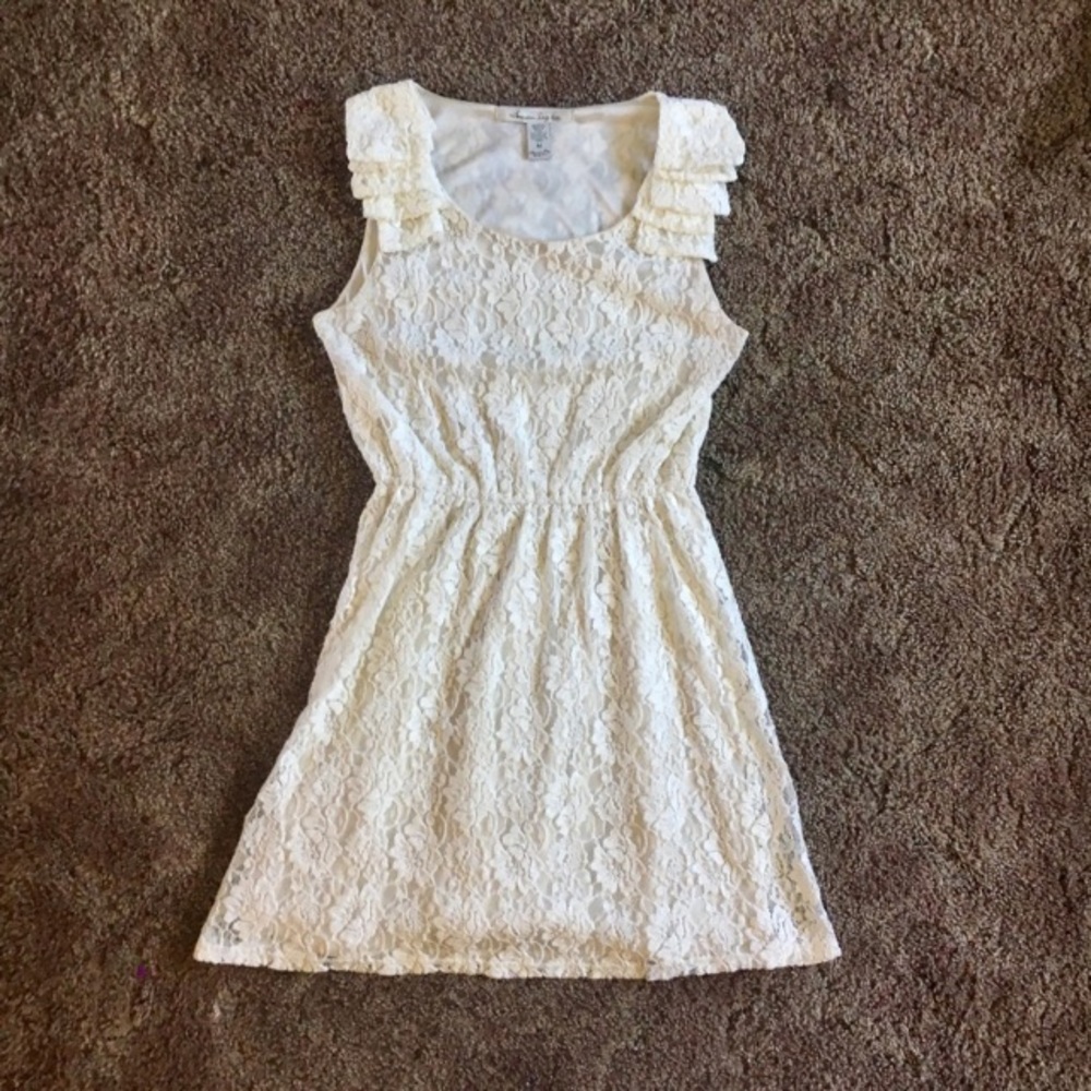 White Lace American Rag Dress - M