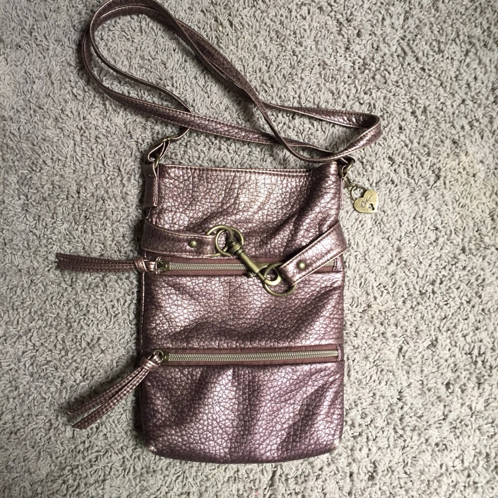 Metallic Cross Body Purse