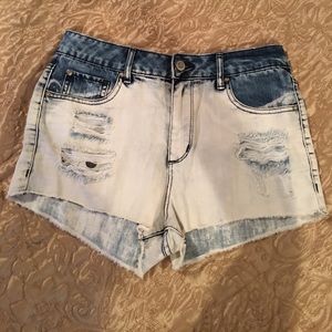 Garage Retro High Waist Denim Shorts