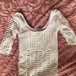 Bebe mesh bodycon dress