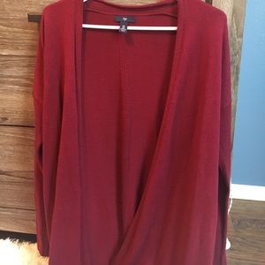Maroon cardigan