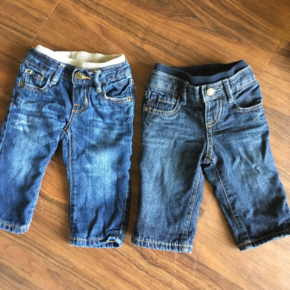 BabyGap jeans. 2 pairs, 3-6 month