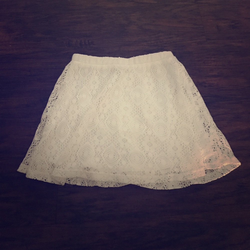 White skirt