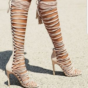 Jeffrey Campbell Suede Gladiator Heel