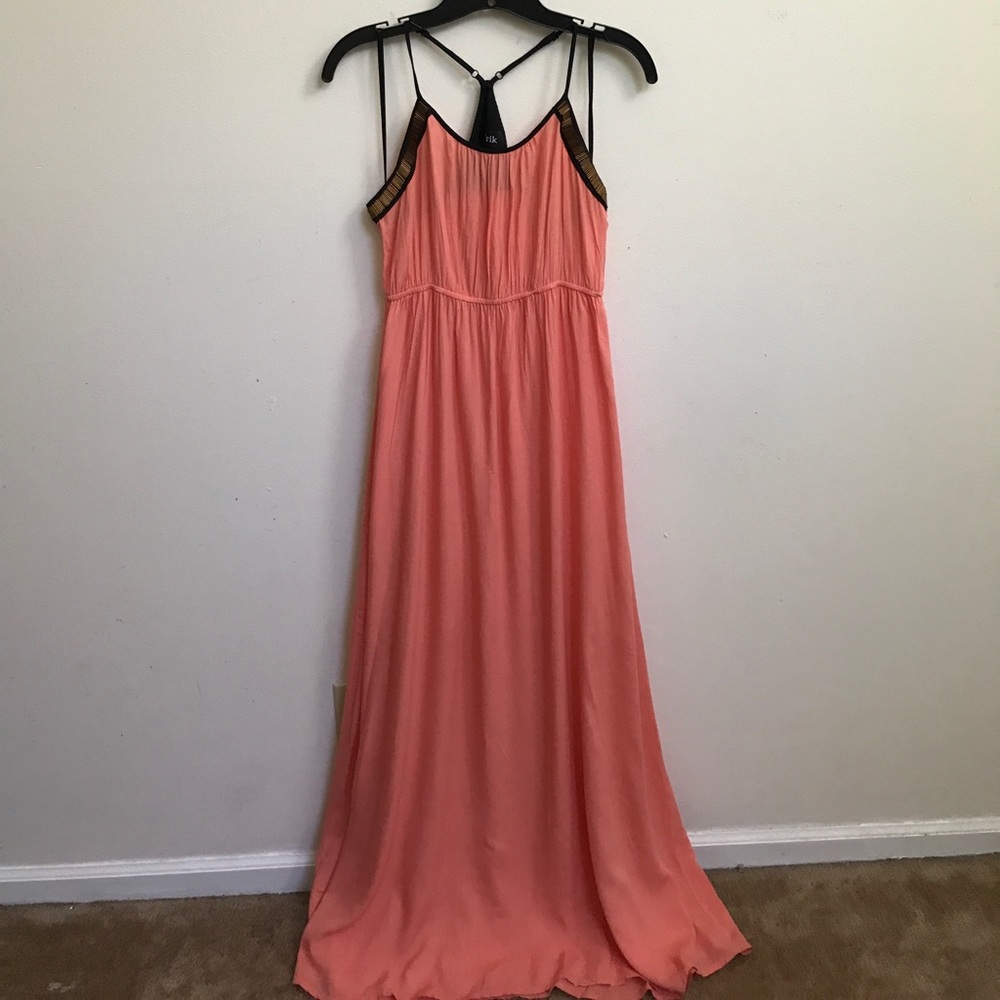 Peachy/coral maxi dress