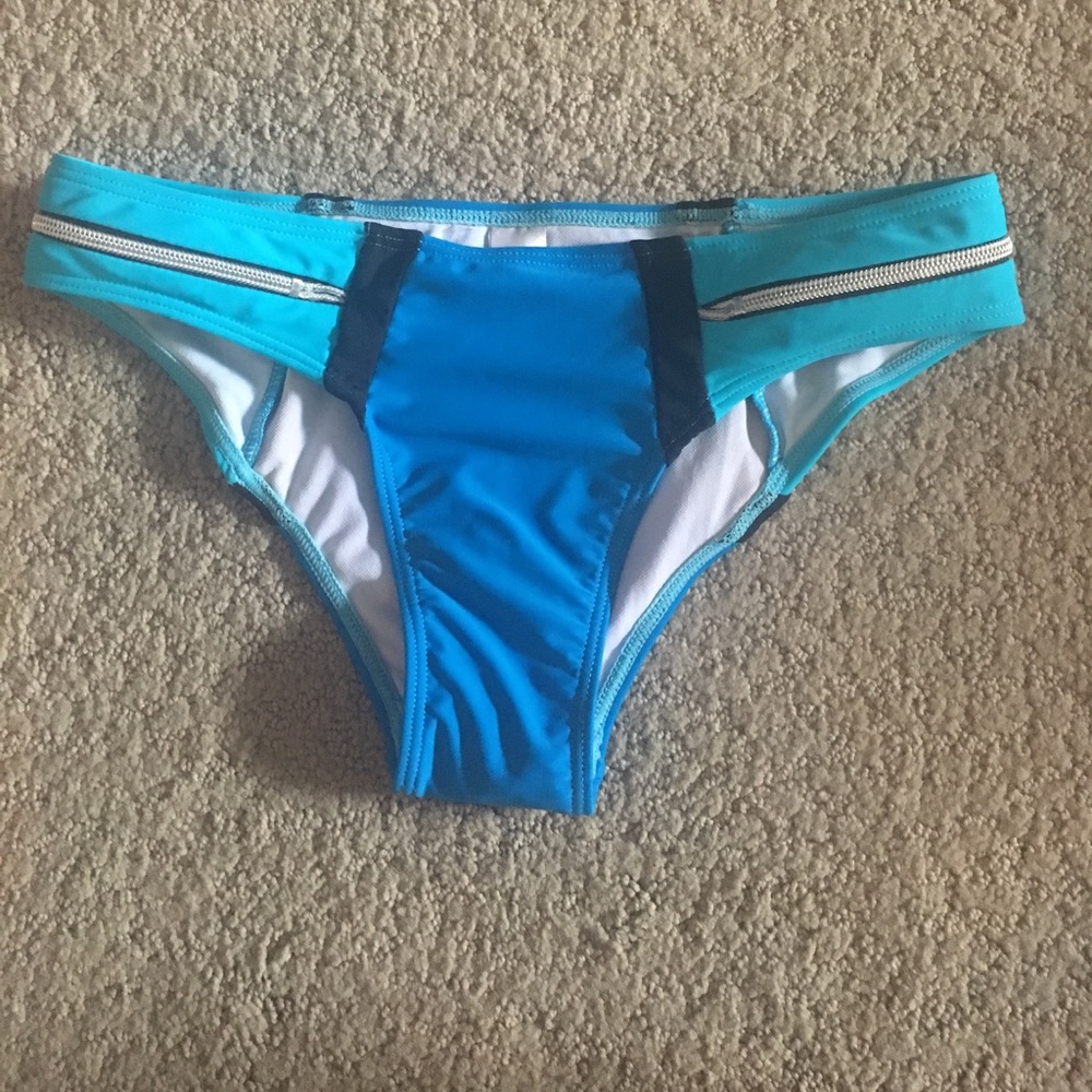 Blue bikini bottom