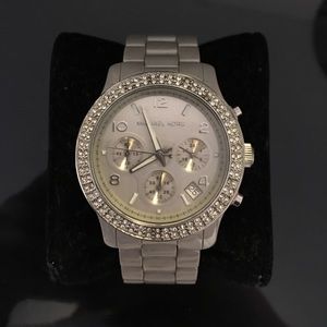 FINAL PRICE Grey ceramic Michael Kors watch